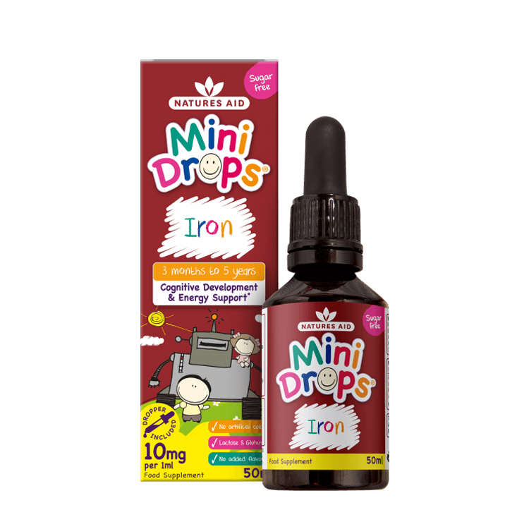 Natures Aid Iron Mini Drops 50ml